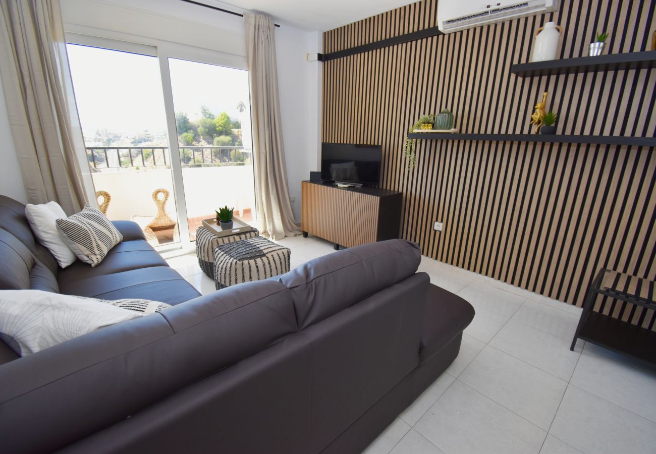 Apartamento en Benalmádena - Piso de 2 dormitorios con vistas bonitas de la terraza