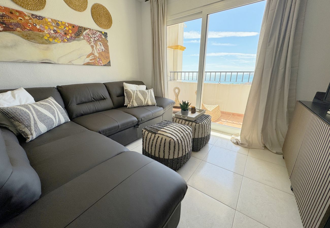 Apartamento en Benalmádena - Piso de 2 dormitorios con vistas bonitas de la terraza