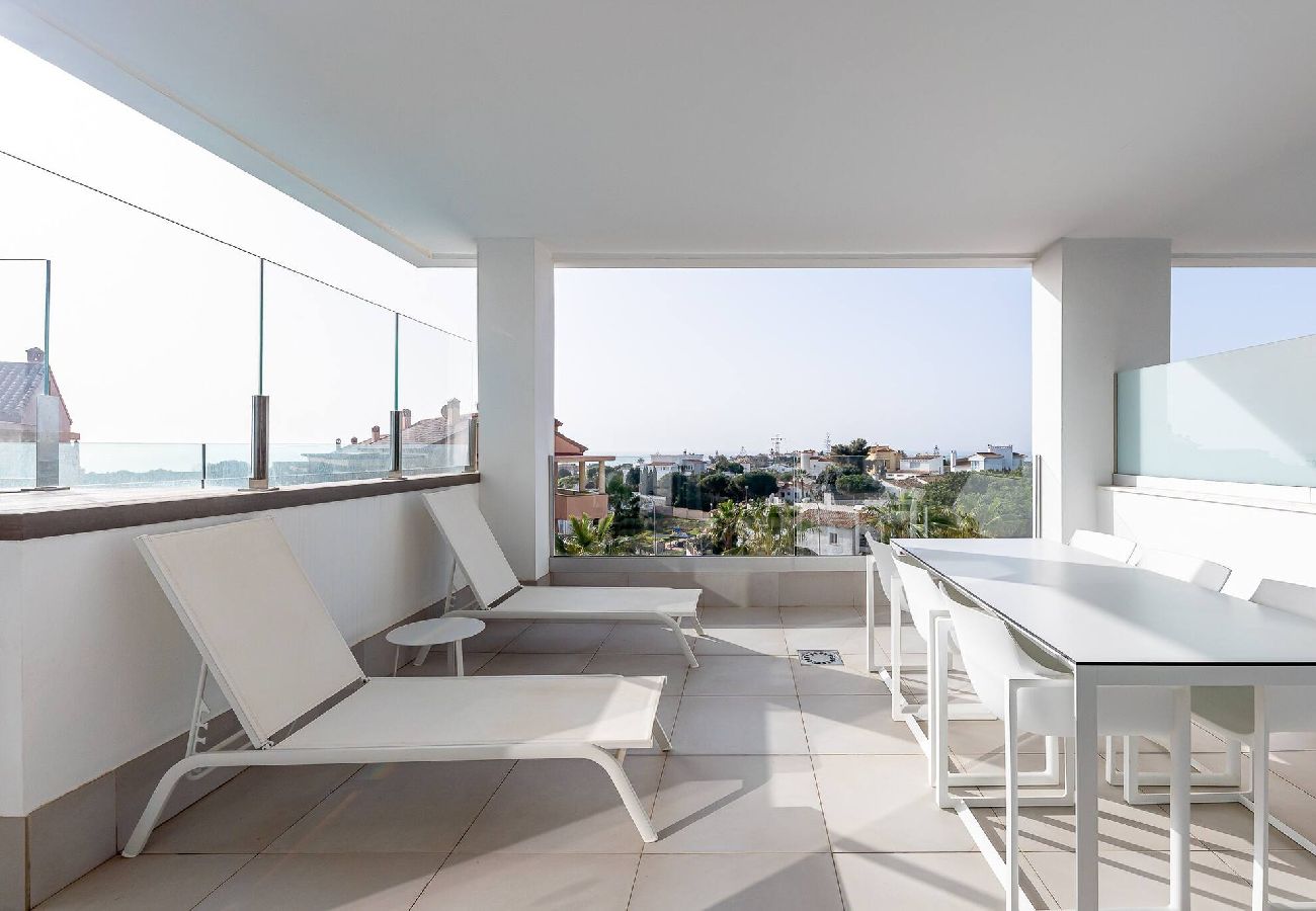 Apartamento en Mijas Costa - Piso moderno con piscina privada de inmersion en la terraza!